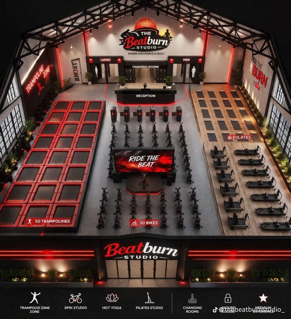 Beatburn Studio floor plan